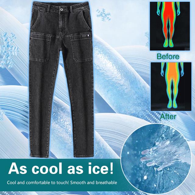 Dehnbare Herrenjeans mit geradem Bein