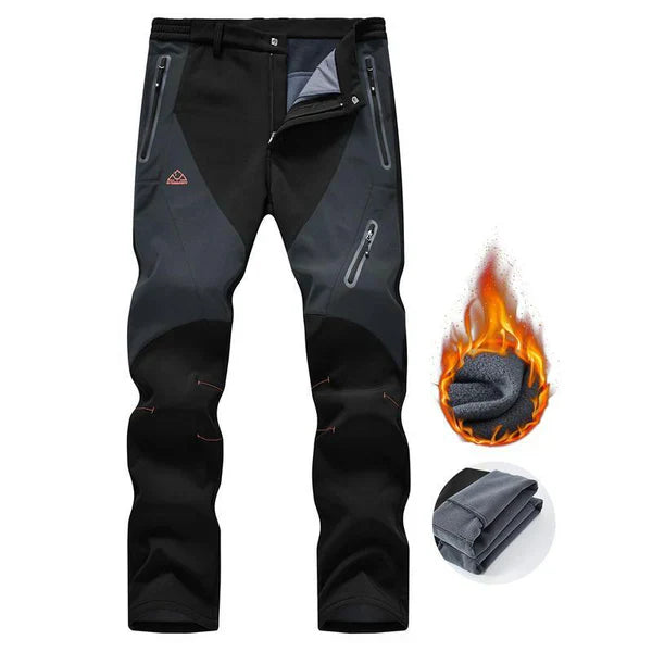 🏆DERNIER JOUR DE SOLDES 50 % DE RÉDUCTION !!🔥Pantalon d'hiver imperméable pour homme avec doublure en polaire Pantalon cargo