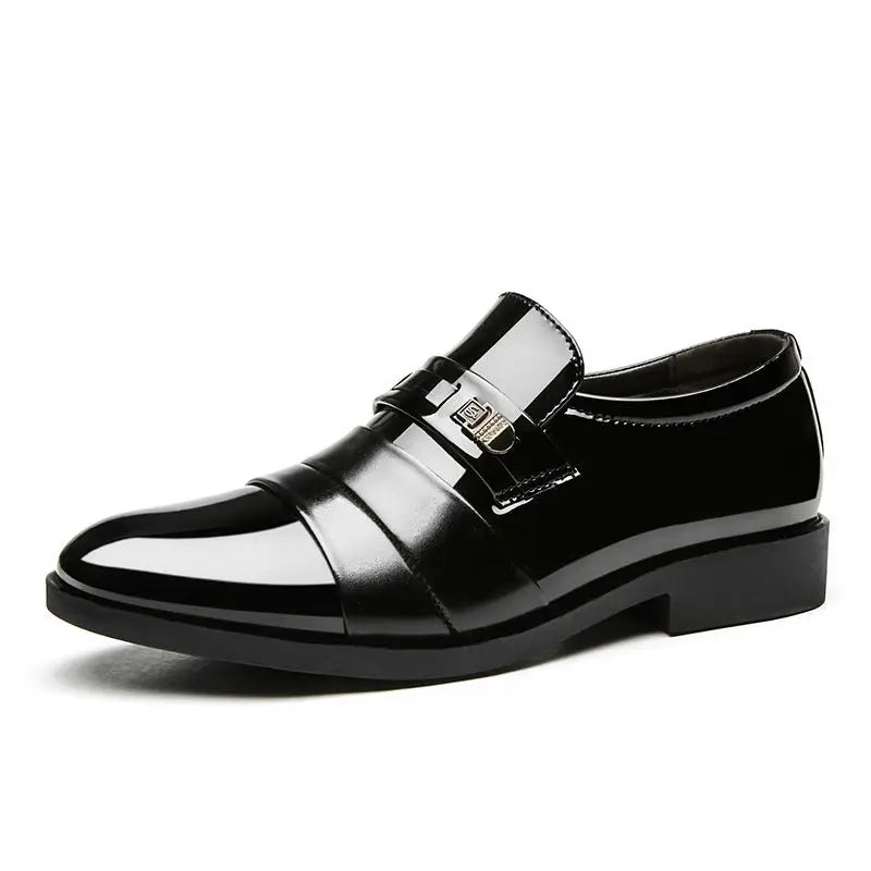 Scarpe Eleganti Uomo – Pelle Lucida, Punta Luminosa, Casual e Business