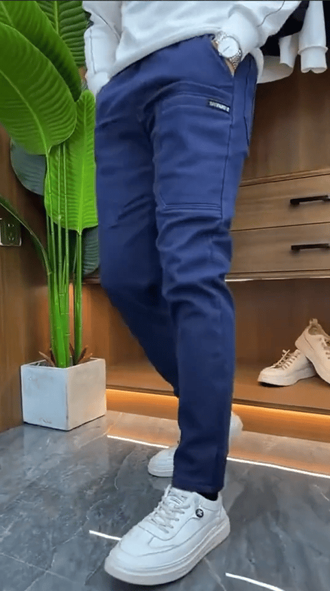 🔥Herren High Stretch Multi-Pocket Skinny Cargo-Hose👖so cool💥