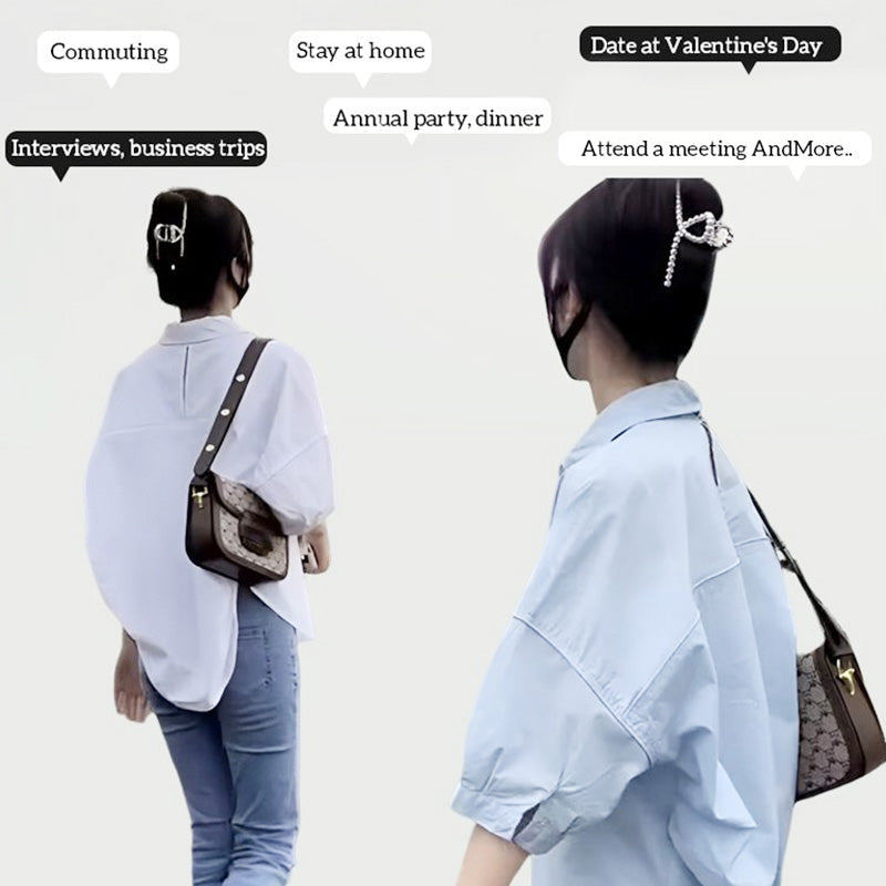 Damen Loose Fit Klassisches Hemd