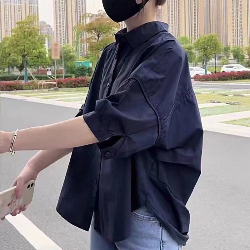 Damen Loose Fit Klassisches Hemd