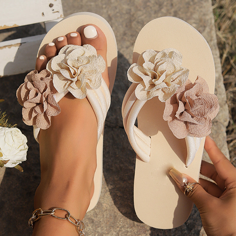 ⏳Begrenzte Zeit 50% Rabatt💥🌸Rutschfeste Strandsandalen für Damen mit floralen Details💖