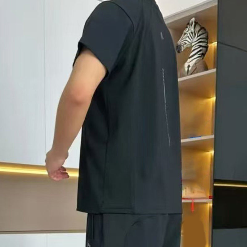 🔥Herren leichtes Freizeit-Set aus Oberteil und Shorts