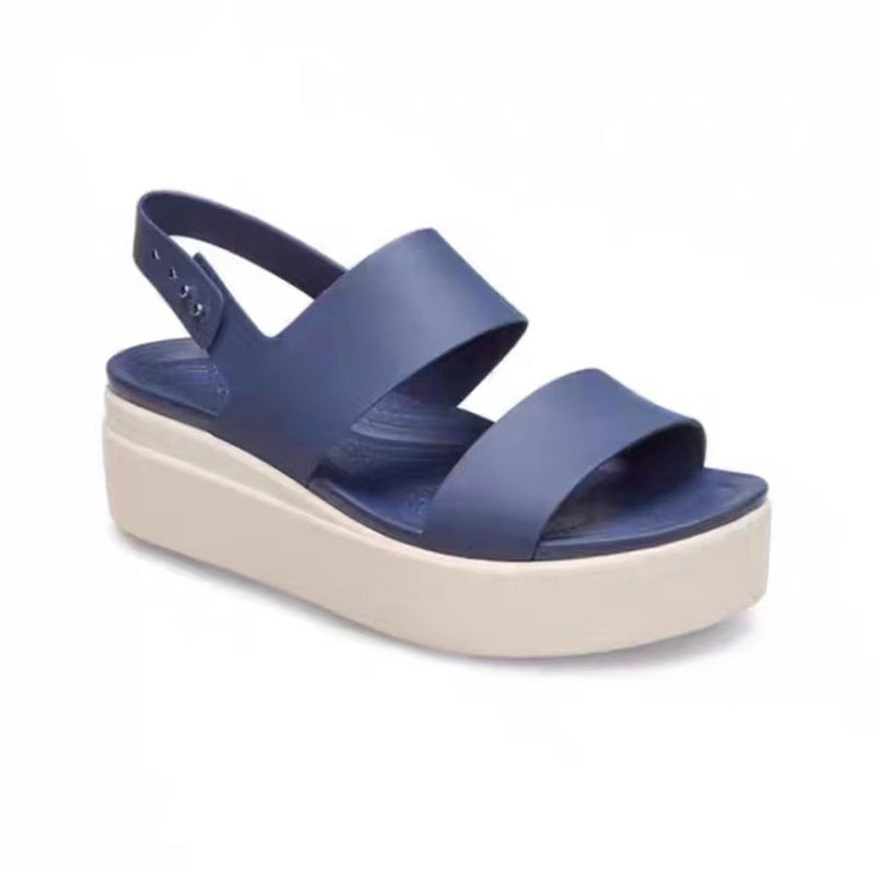 🌟 Damen-Komfortable Flache Plateausandalen☁️👡