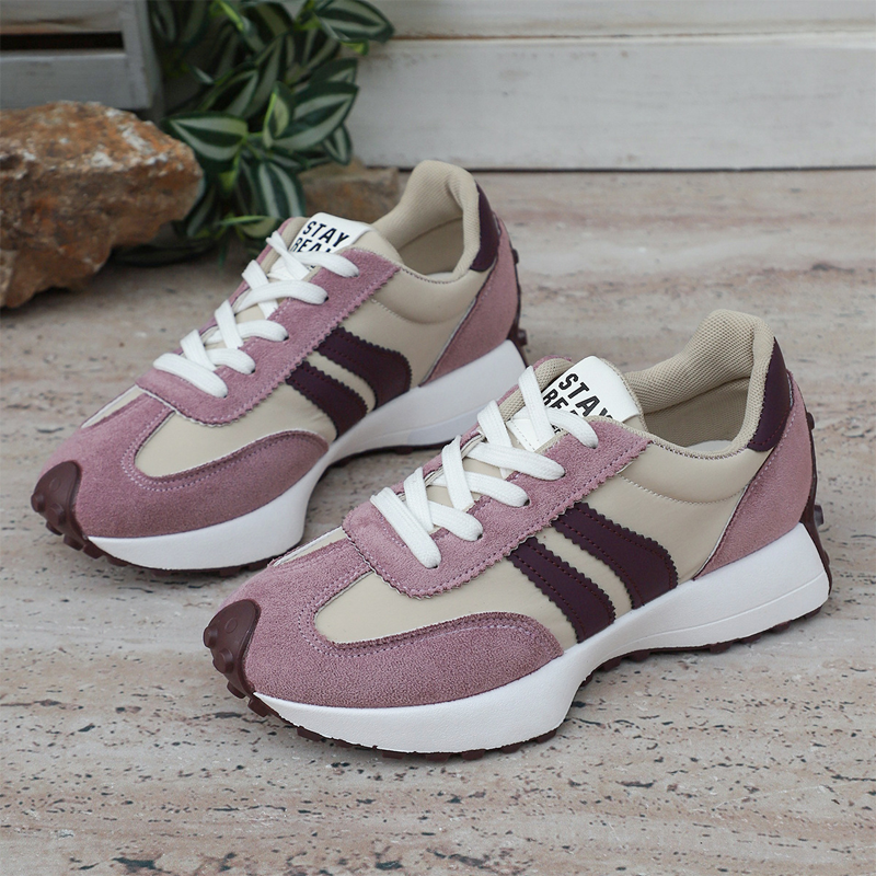 🌞Frühlingserwachen: 50% Rabatt!👟 Damen Klobige Freizeitsneaker – 4 cm Plattform, Retro-Design & Rutschfeste Gummisohle