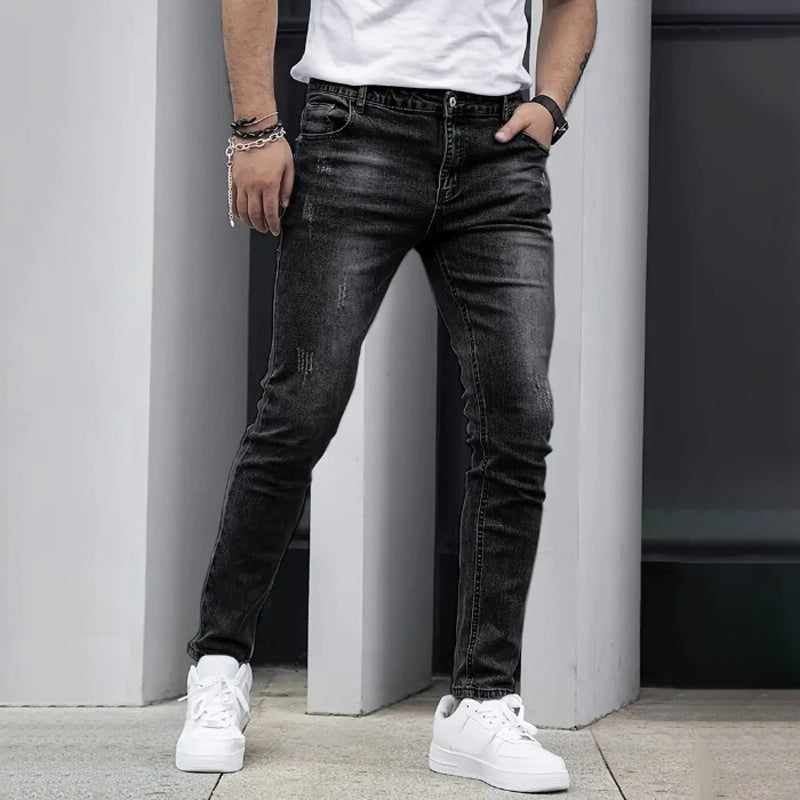 🌞Frühlingserwachen: 50% Rabatt!🔥Die ultimative Komfort-Jeans: Herren Slim-Fit Stretch-Jeans im Vintage-Look