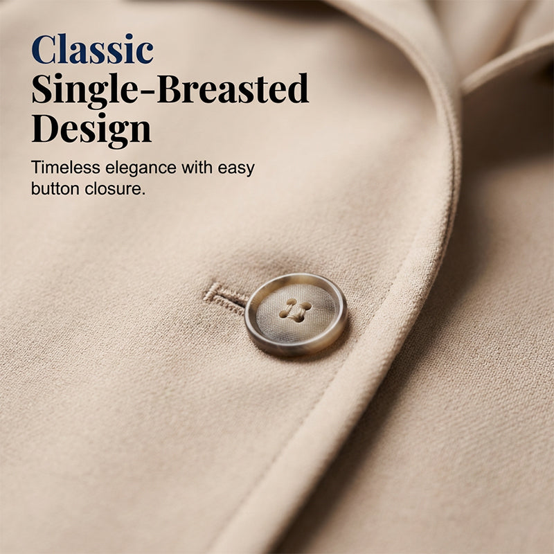 🌞Frühlingserwachen: 50% Rabatt!🎉Damen Kurzjacke "Parisian Style" – Edler Einreiher mit modischen Karo-Details