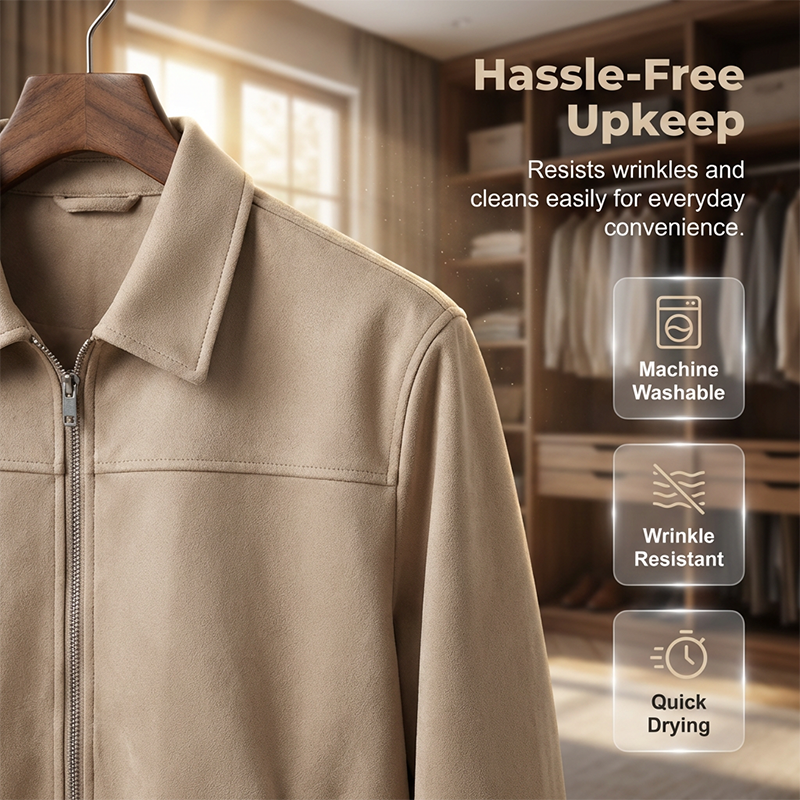 🌞Frühlingserwachen: 50% Rabatt!💎Herren-Jacke in Wildleder-Optik: Der Allrounder für Office & Freizeit