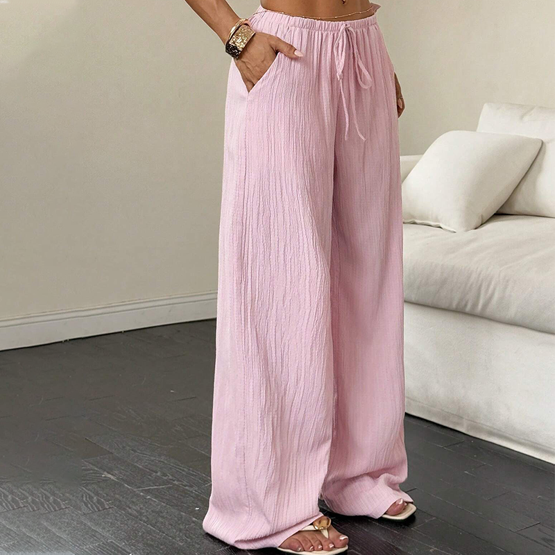 🌞Frühlingserwachen: 50% Rabatt!💕High-Waist Sommerhose "Easy Chic" – Atmungsaktiv mit verstellbarem Kordelzug