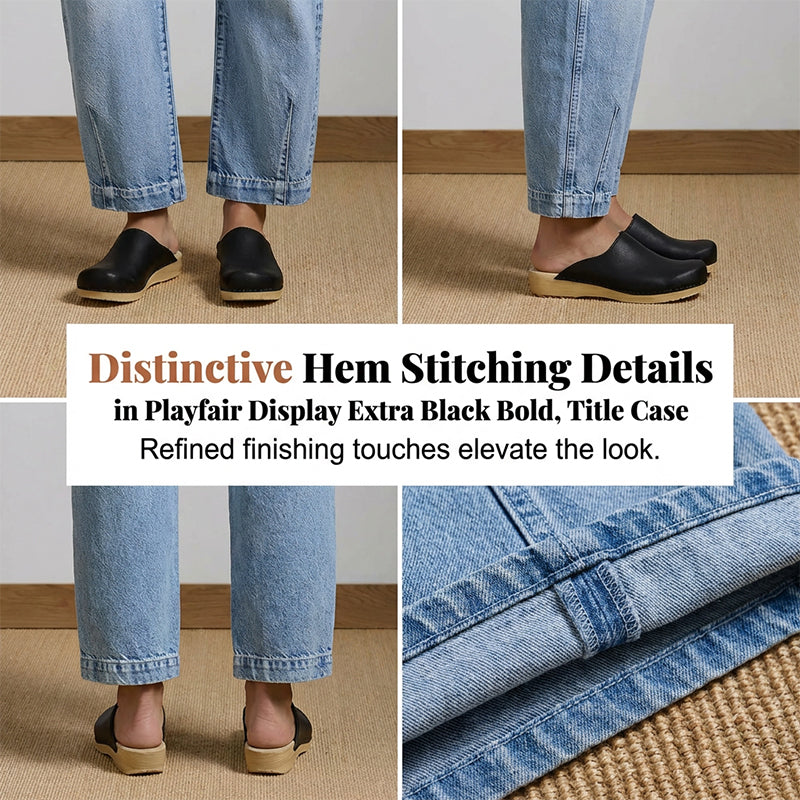 Stretch Comfort Curved Denim Pants